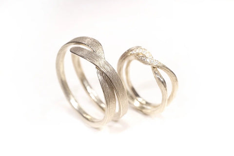 Chia Jewelry客製化婚戒對戒推薦分享，獨特設計的二合一設計k金婚戒男戒、女戒款式