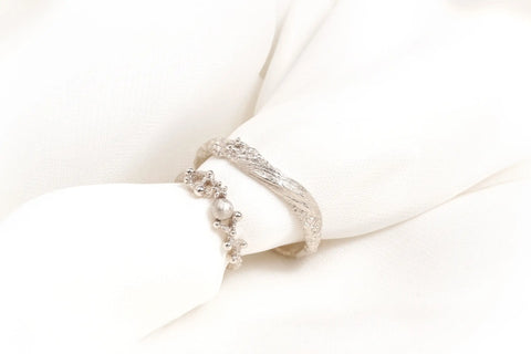 Chia Jewelry獨特專屬訂製婚戒，微風與月設計款，14k金