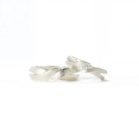 chia jewelry客製化婚戒對戒，14k金簡約設計