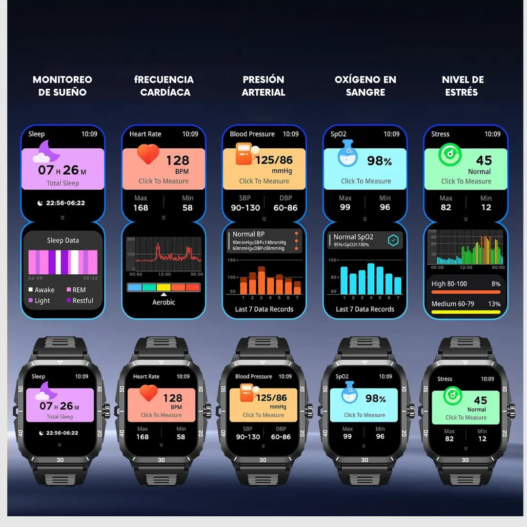 Smartwatch MILITAR PRO 6 PruebaloPe