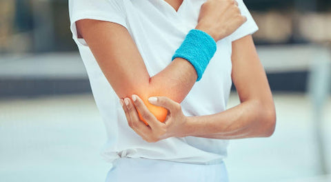 How to stop tennis elbow pain when sleeping.