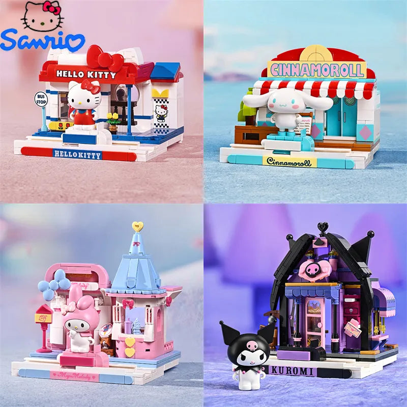 PurplePets Sanrio Home Building Blocks Set
