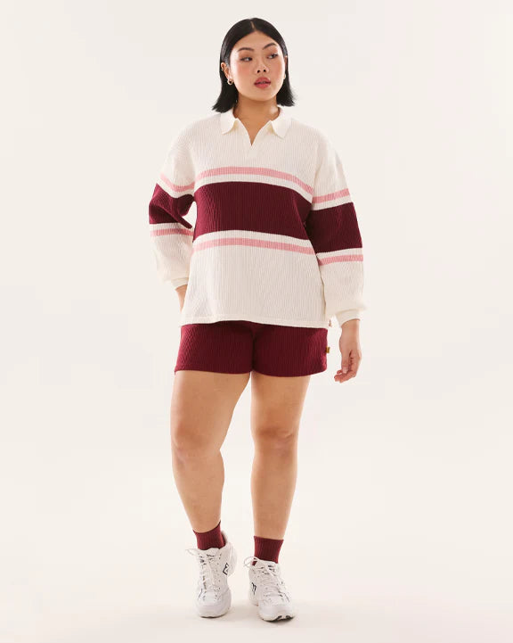 Moom x cheak Rugby Waffle Sweater - moomhealth malaysia product image