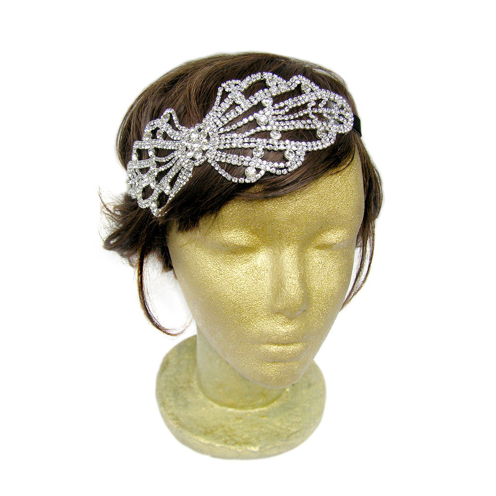 Big Bow Headband, 1940s Bow Headband, Bridal Bow Hair Accessories – One ...