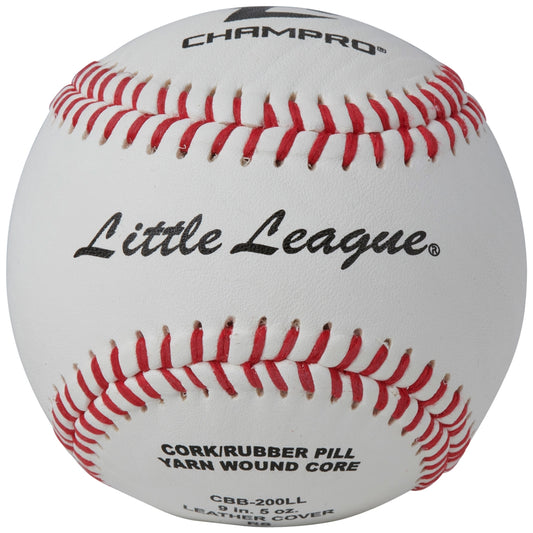 CBB-200LL- Little League Game RS-Cushion Cork Core Full Grain Leather Cover- Dozen