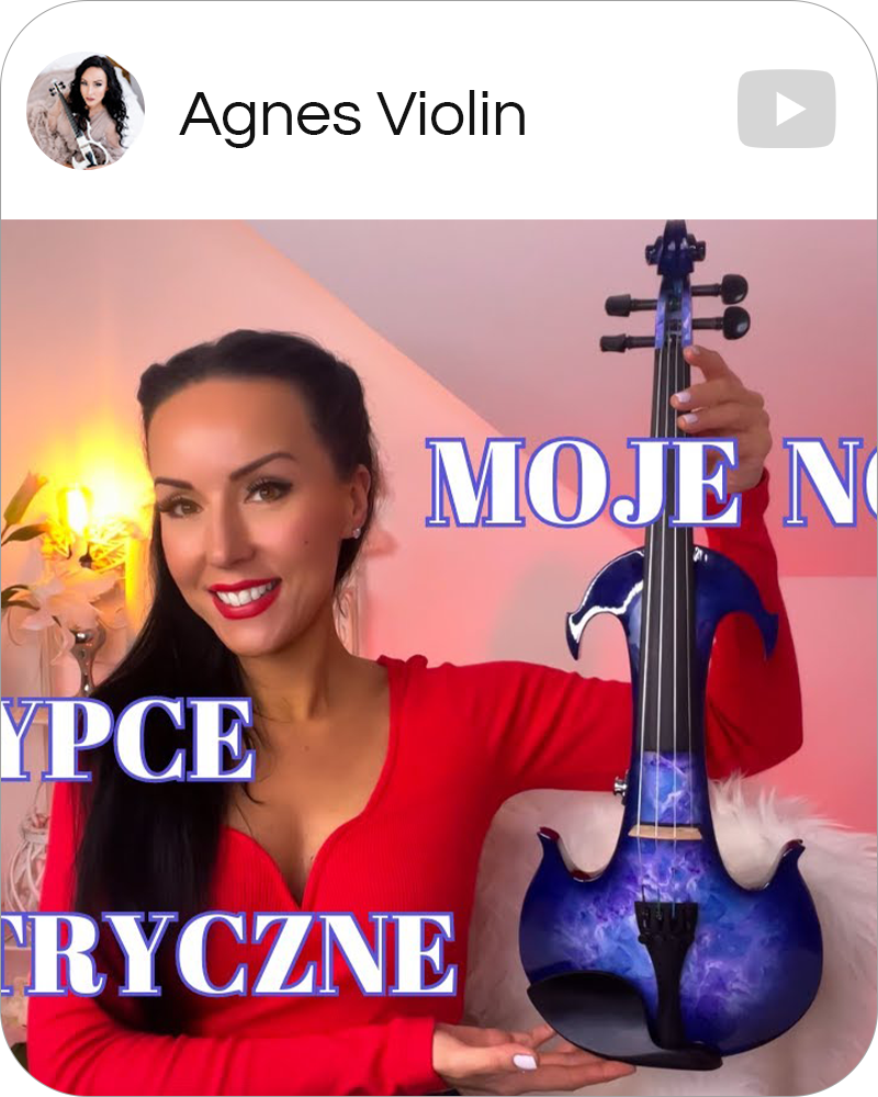 Agnes Unboxes Dove Electric Violin