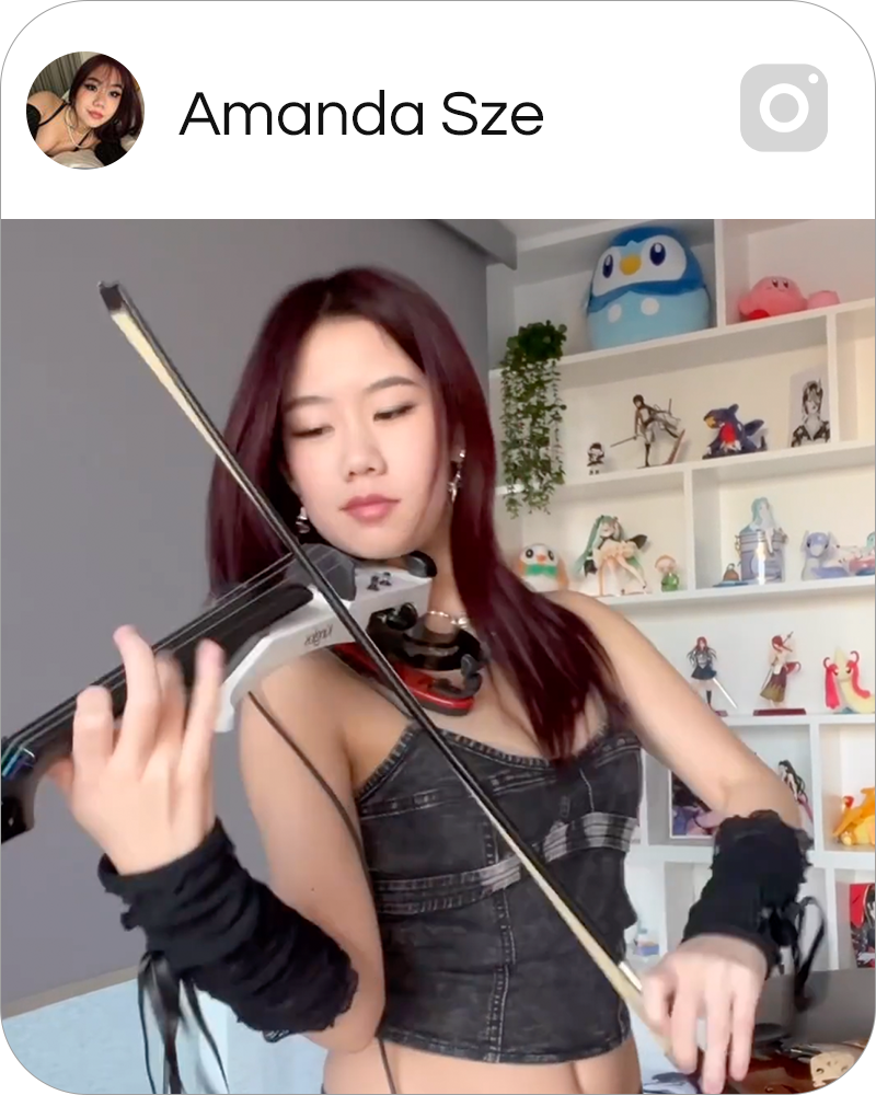 Amanda with Crozz Electric Violin