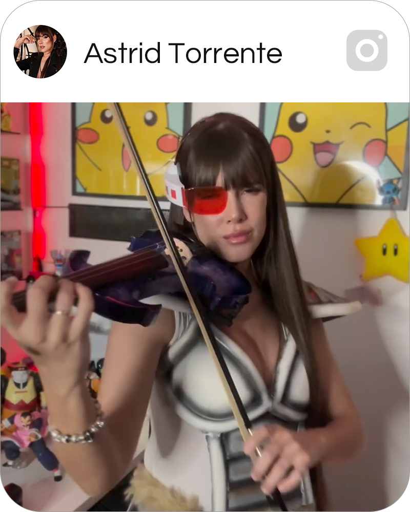 Astrid with Dove Electric Violin
