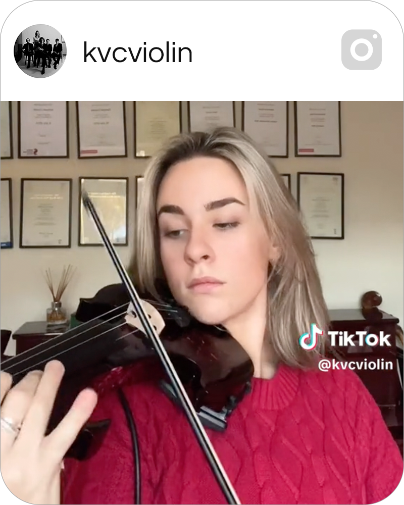 Kate with Dove Electric Violin