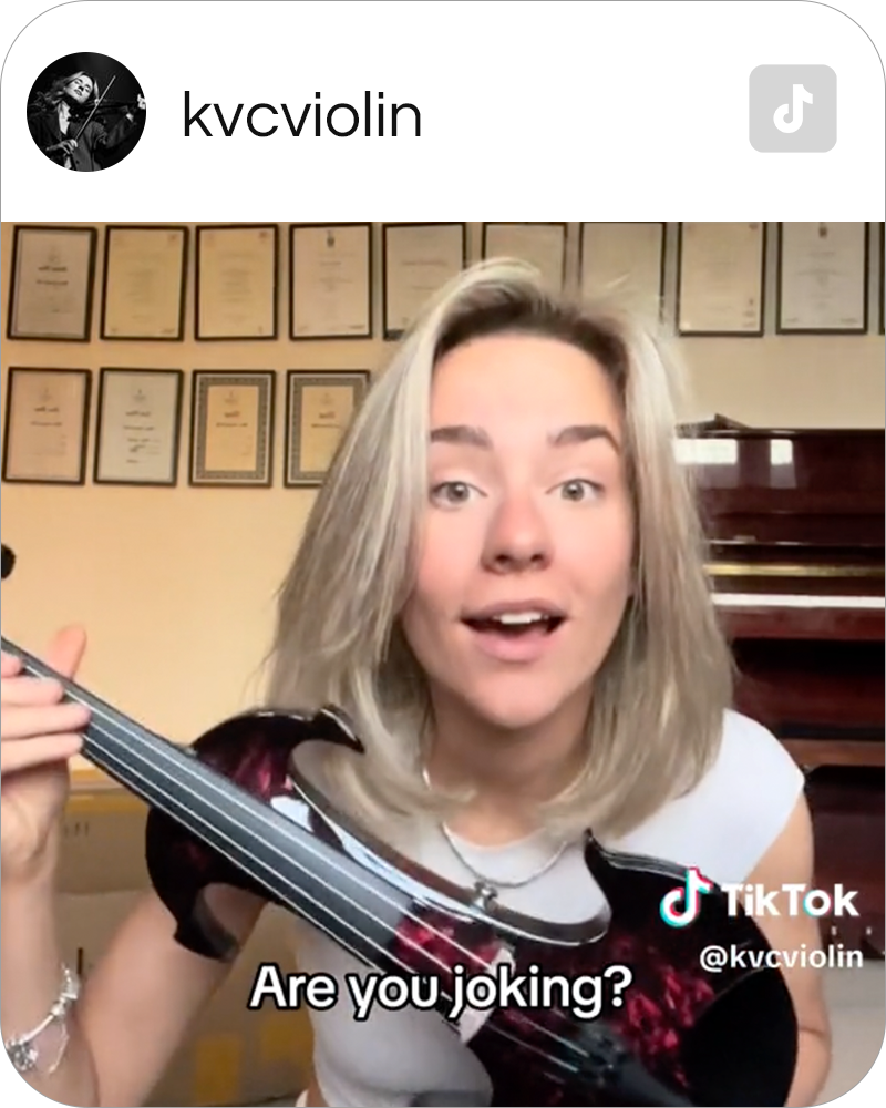 Kate Unboxes Dove Electric Violin