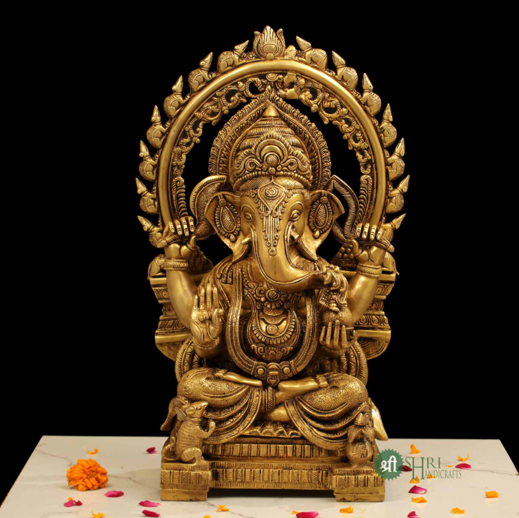 BRASS MEHRAV GANESH - Trendia Decor product image