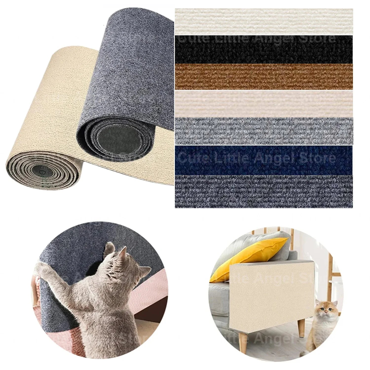 Self-Adhesive Carpet Cats Scratch Board Cats Scratch Board Sofa Protection
