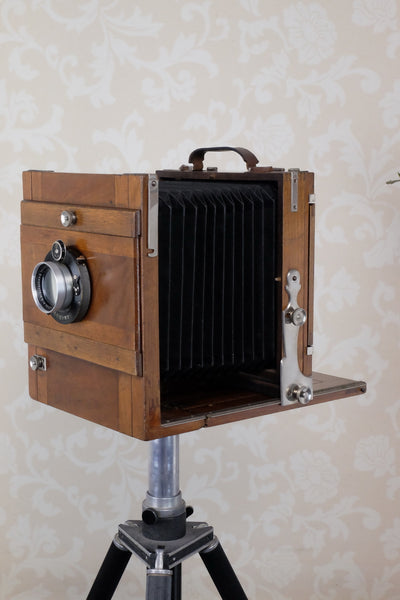 Excellent! 1900 Large Format 5x7 camera with 180mm HELIAR lens! CLA'd ...