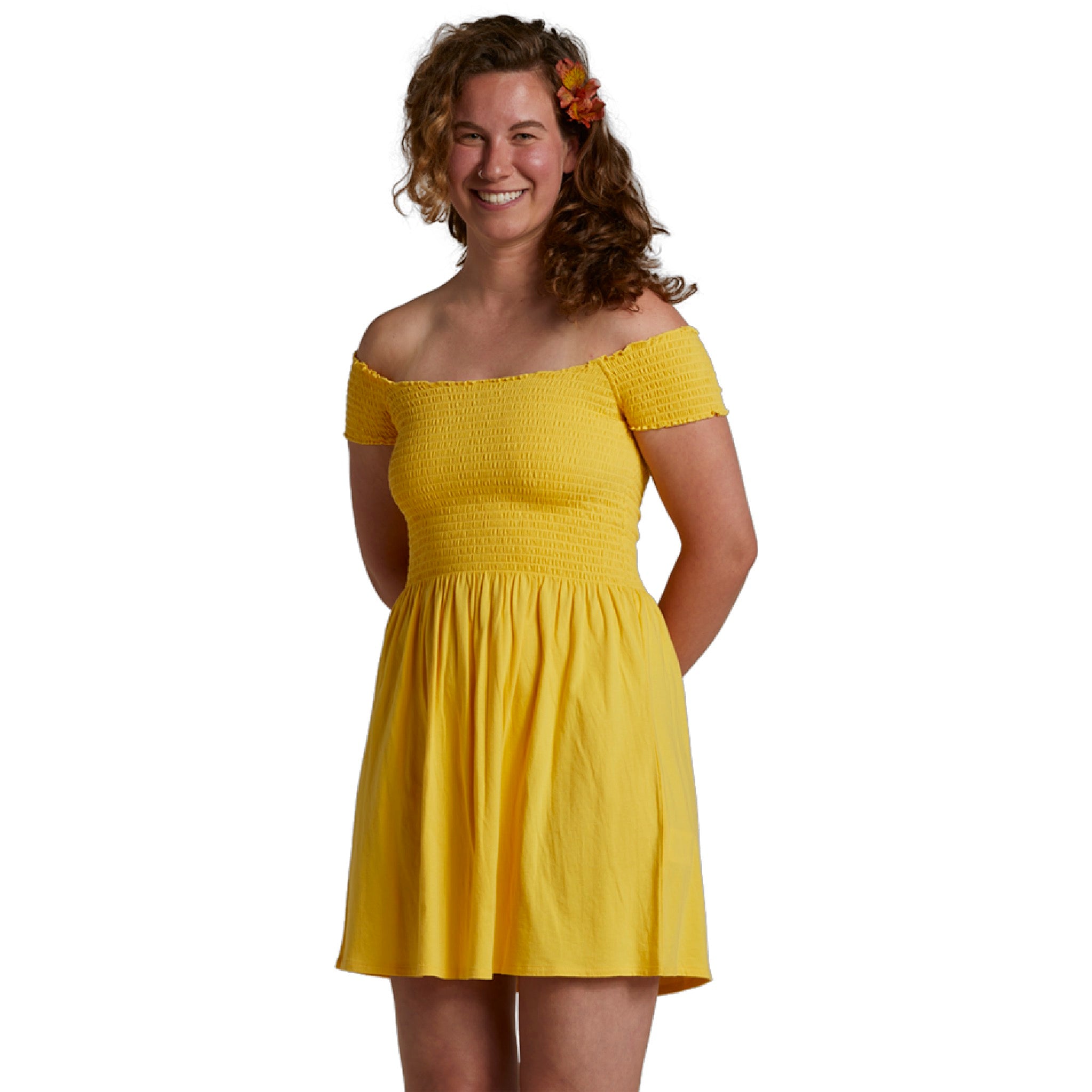 Womens Ami Dress - Pineapple Butter