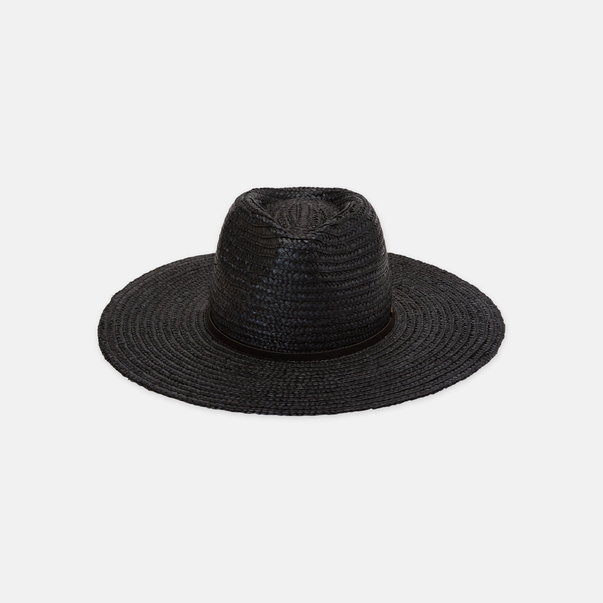 Womens Lolana Straw Hat - Black