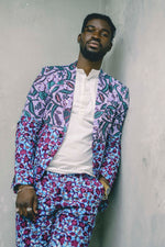 Joshua Print Clash African Print suit