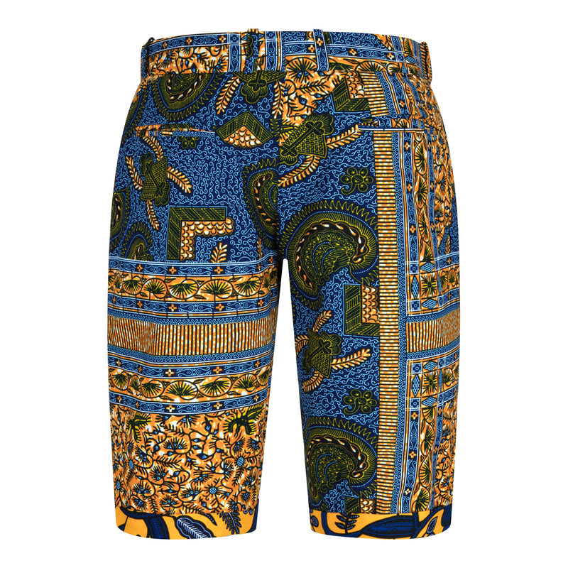 African prints men's shorts with two side pockets – House Of Abi-Mo