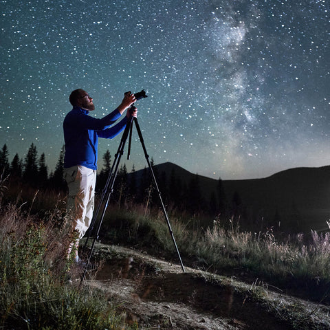 Photographing the night sky stars