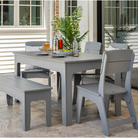 Outdoor dining furniture set ready for al-fresco dining