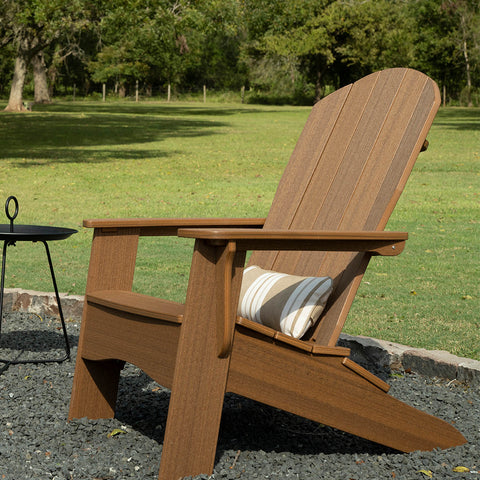 Woodgrain Adirondack chair that looks like real wood but even better