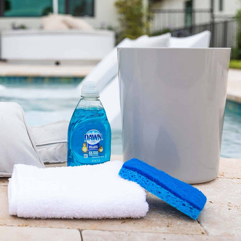 Cleaning materials to clean your resin outdoor furniture