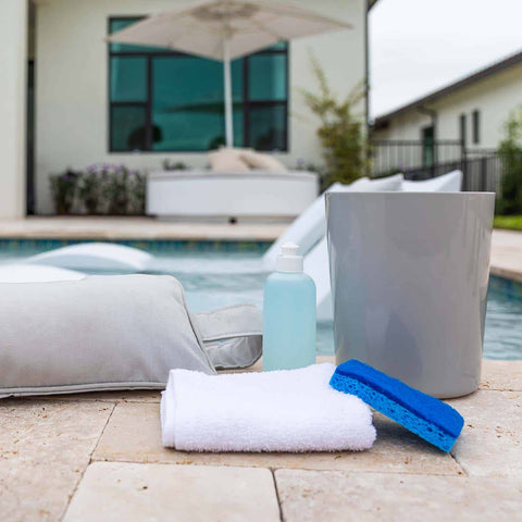 Cleaning materials for outdoor furniture