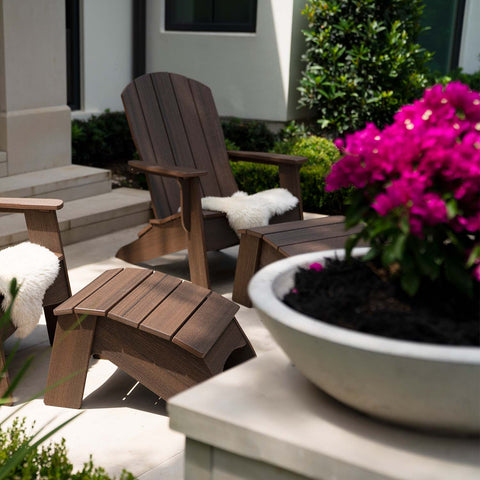 Outdoor Adirondack chairs for relaxing outside
