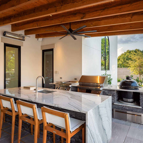 Outdoor kitchen for al-fresco dining