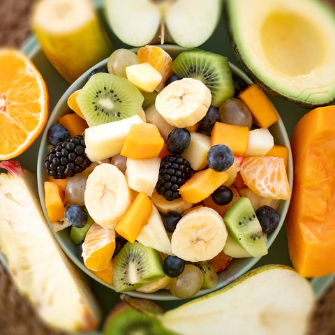 Bowl with Tropical fruit salad
