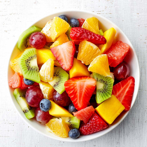 Bowl of colorful fruit salad