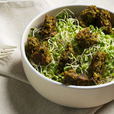 Kale and quiona in a bowl