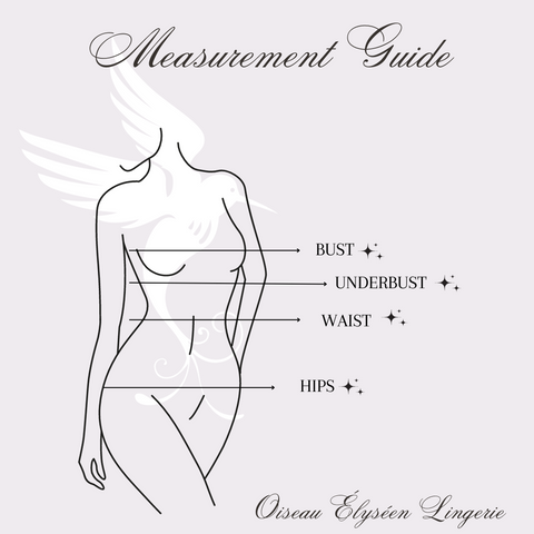 How To Take Your Measurements – Bliss Artisanal Lingerie & Accessories