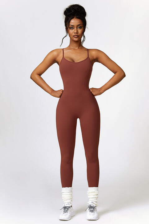 Halter Neck Flare Sport Jumpsuit – Blum