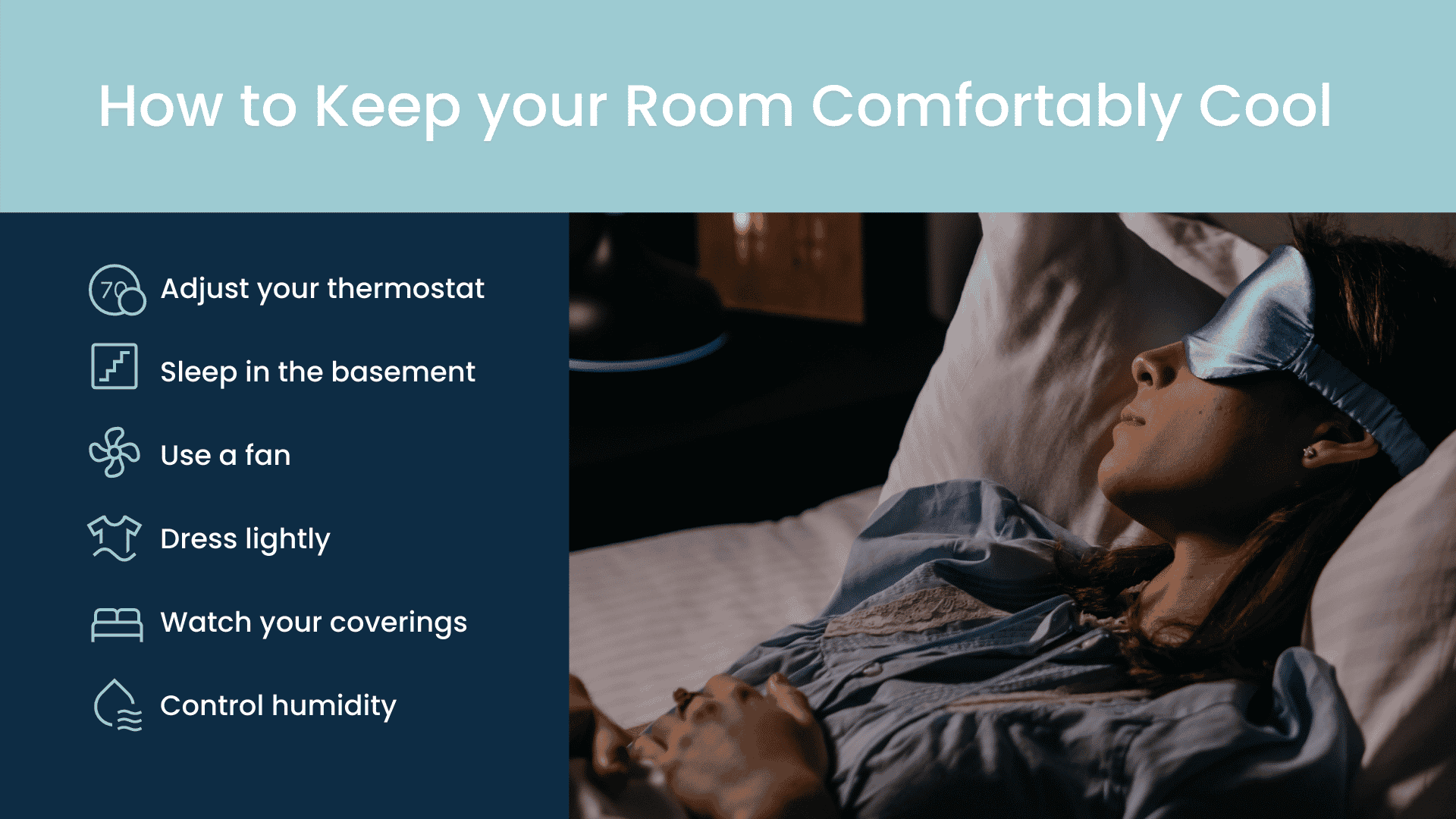 How to keep your room comfortably cool list.