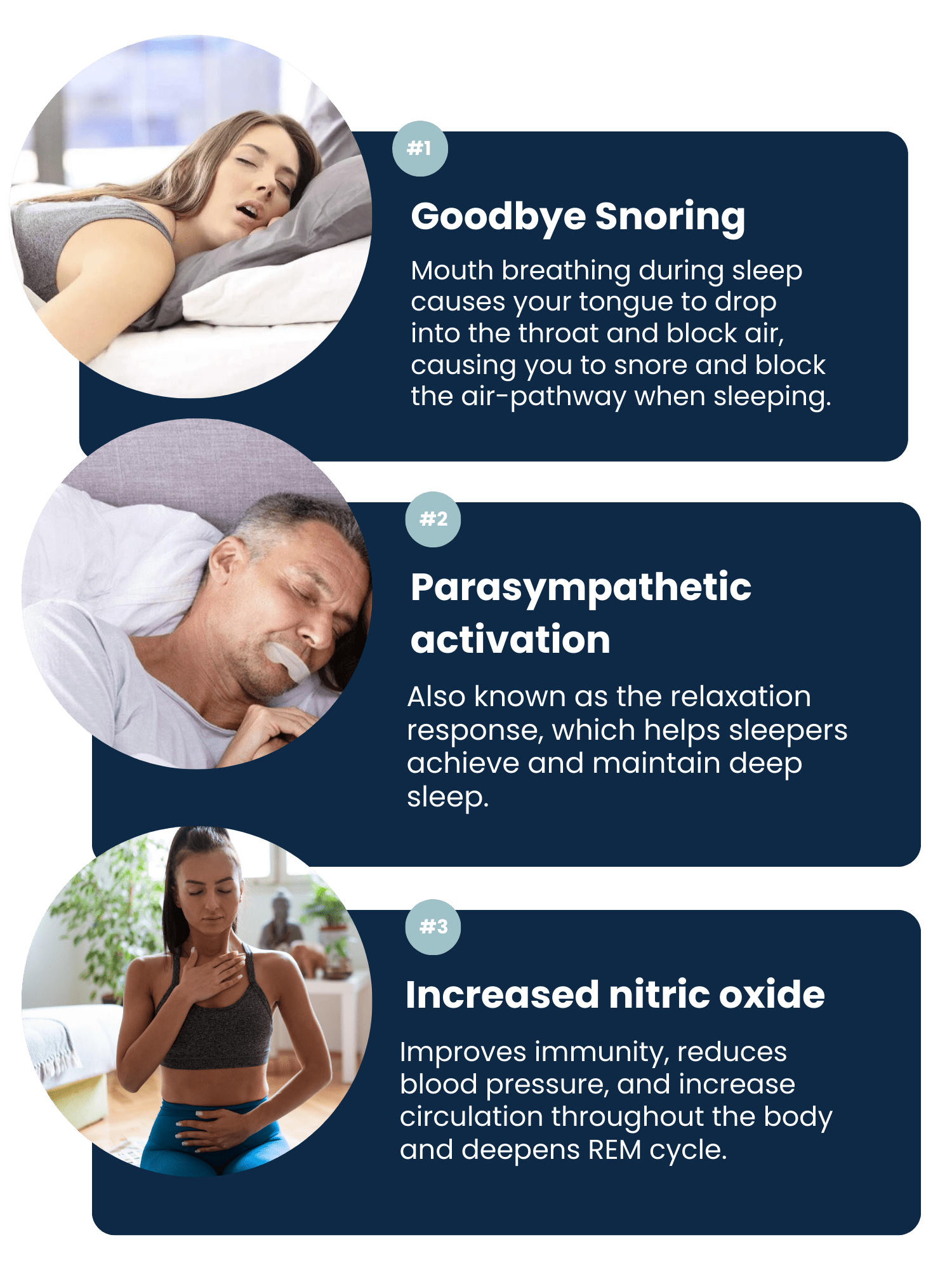 Herbal Sleep Remedies: Infographic of benefits for nose breathing