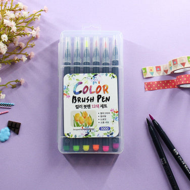 DONG-A MyColor2 Double-Sided Markers, Broad and Fine Tips (10 Color Set)
