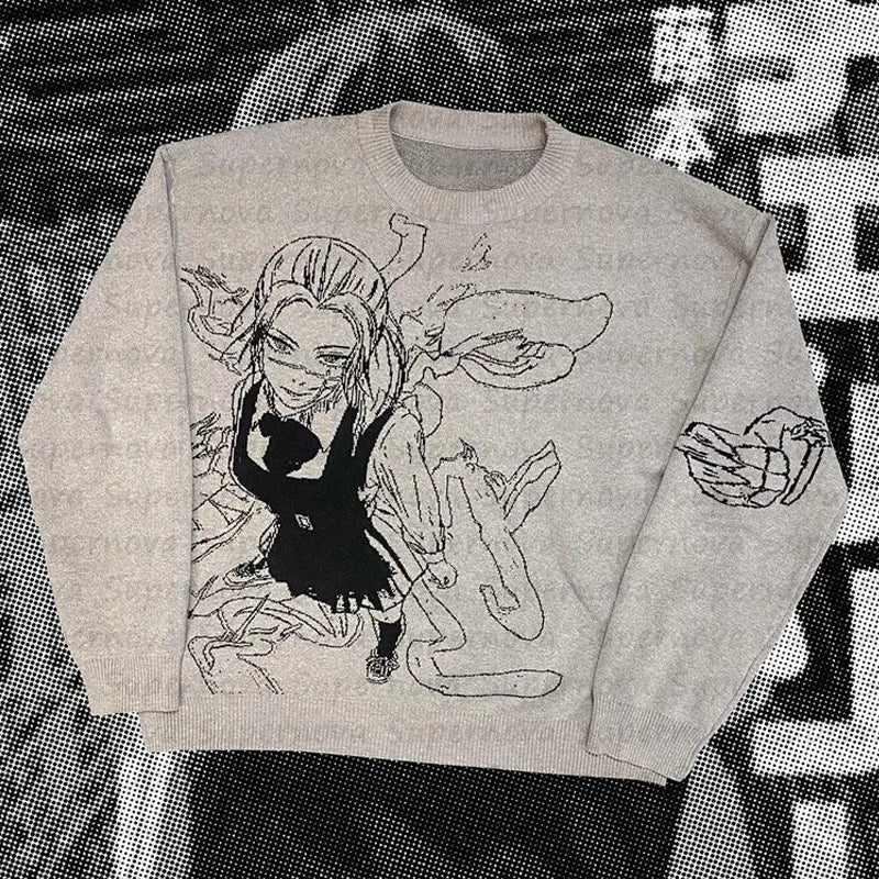 Asa Mitaka Chainsaw Man Sweater