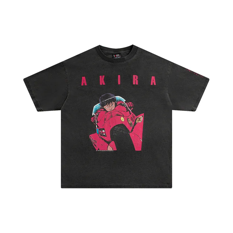 Akira D-Printed Oversized Cotton Tee