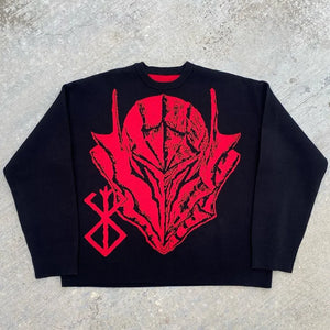 Berserk Black Knitted Sweater - Yuwaku Anime Store