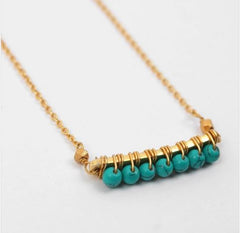 Turquoise Row Necklace An Indian Summer