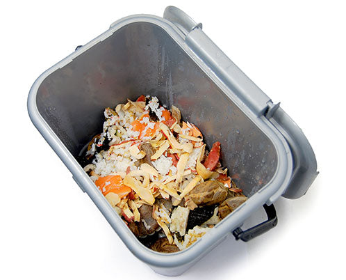 Lidded Kitchen Caddy for Food Waste