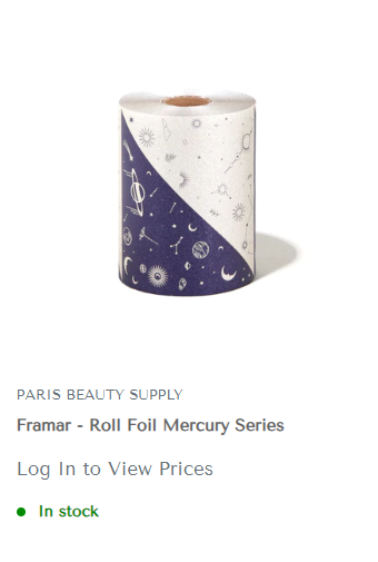 framar embossed foil roll mercury