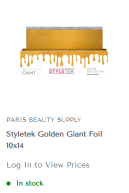 styletek golden giant foil