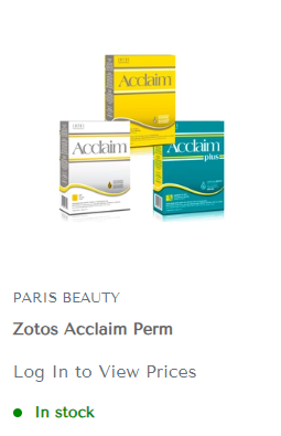 zotos acclaim porous hair perms