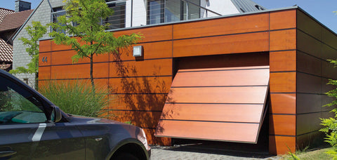 wooden up and over garage door