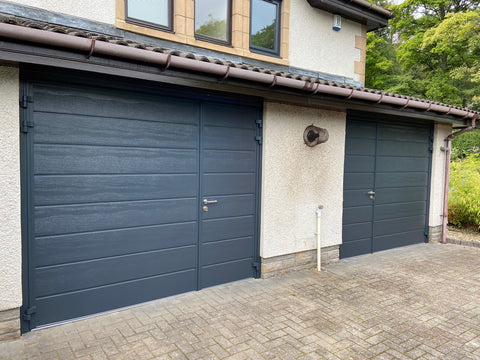 side hinged garage door