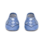 "Lille Elskling" Girls Leather Slippers | Baby Blue