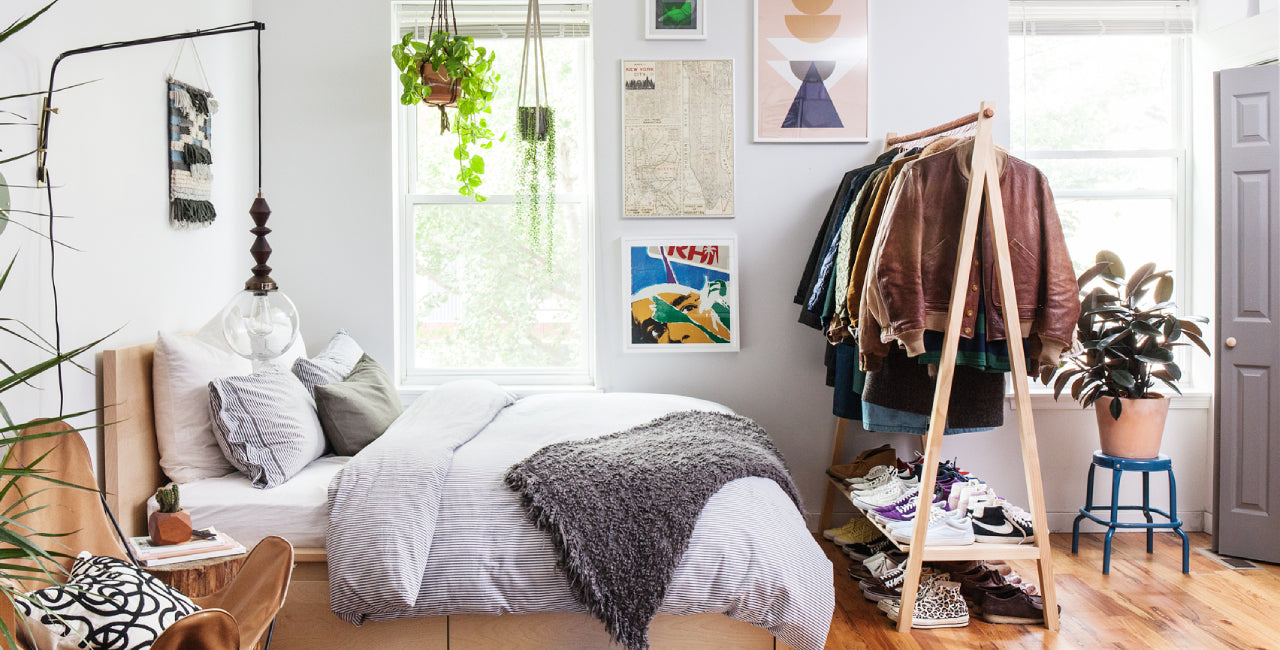 13 Storage Tricks For A Bedroom Without Closets Greymode