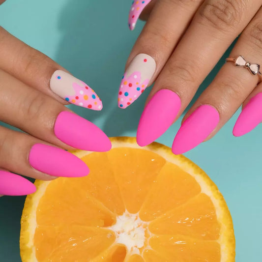 Matte Tuity Fruity Fake Nails Set