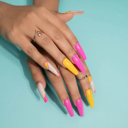 Ms Uptight Multicolor Fake Nails Set